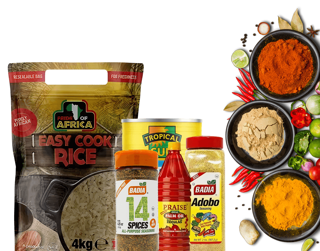 Pride of Africa wholesale product range