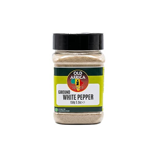 OLD AFRICA Ground White Pepper 150g — 150g x 12