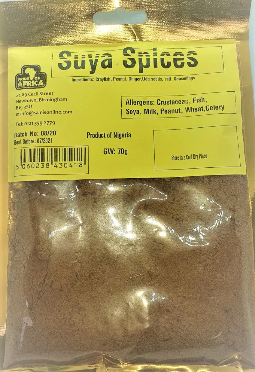 POA Suya Spice/Pepper (Yaji) — 70g x 10