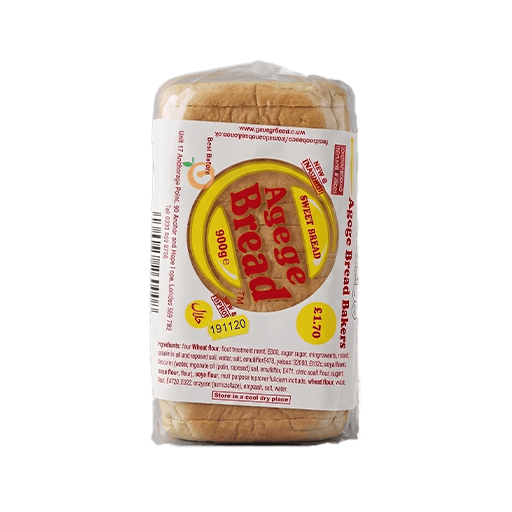 Agege Bread Loaf Sliced — 900g x 10