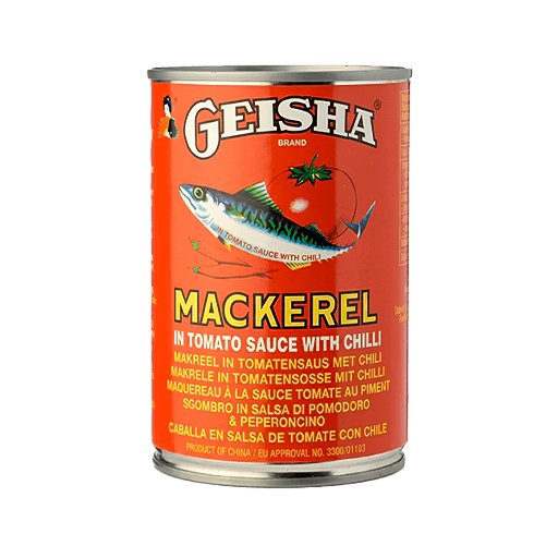 Geisha mackerel with chill — 155g x 50