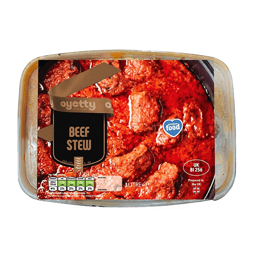 Oyetty Ready Meals Beef Stew — 1Litre x 6