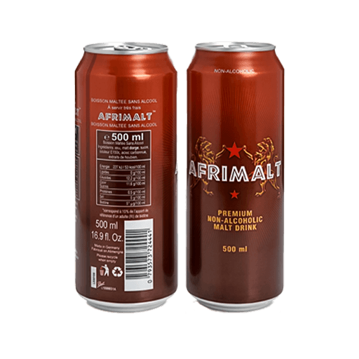 Afrimalt Can — 500ml x 12