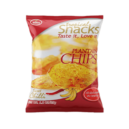 Ades Plantain Chips Chilli — 35g x 12 x 10