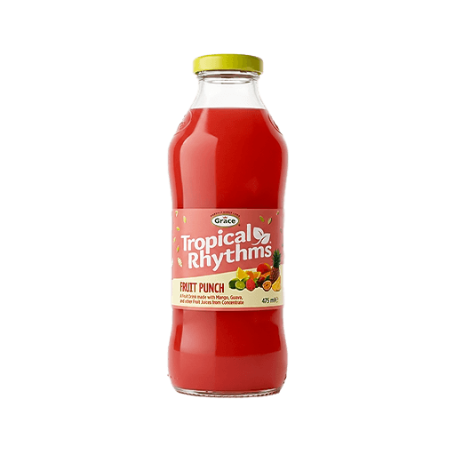 Grace Tropical Rhythm Fruit Punch Drink — 475ml x 12