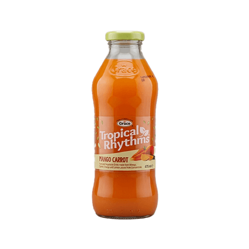 Grace Tropical Rhythm Mango Carrot Drink — 475ml x 12