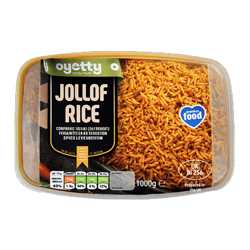 Oyetty Ready Meals Jollof Rice — 1.6Litre x 6