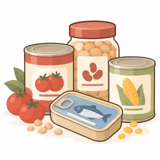 Canned & Packaged Foods category illustration